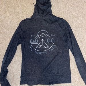North Face zip up hoodie! M. Worn a couple times.
